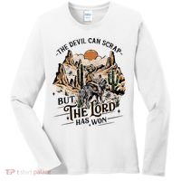 The Devil Can Scrap But The Lord Has Won Country Music Women's Long Sleeve Shirt thumb 0
