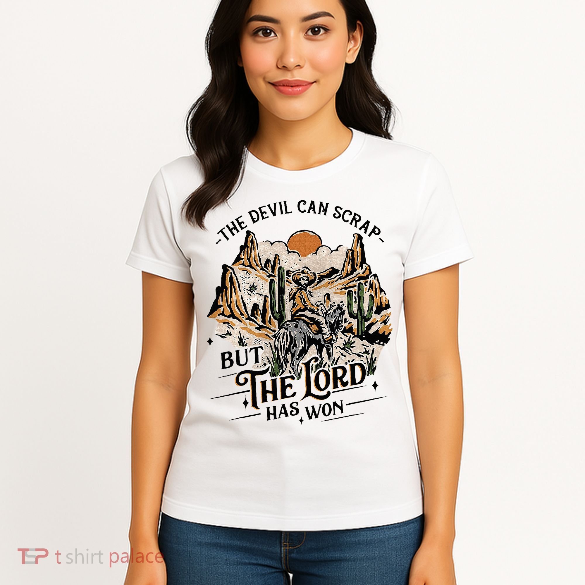 The Devil Can Scrap But The Lord Has Won Country Music Women's T-Shirt
