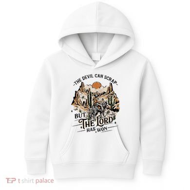 The Devil Can Scrap But The Lord Has Won Country Music Kids Hoodie