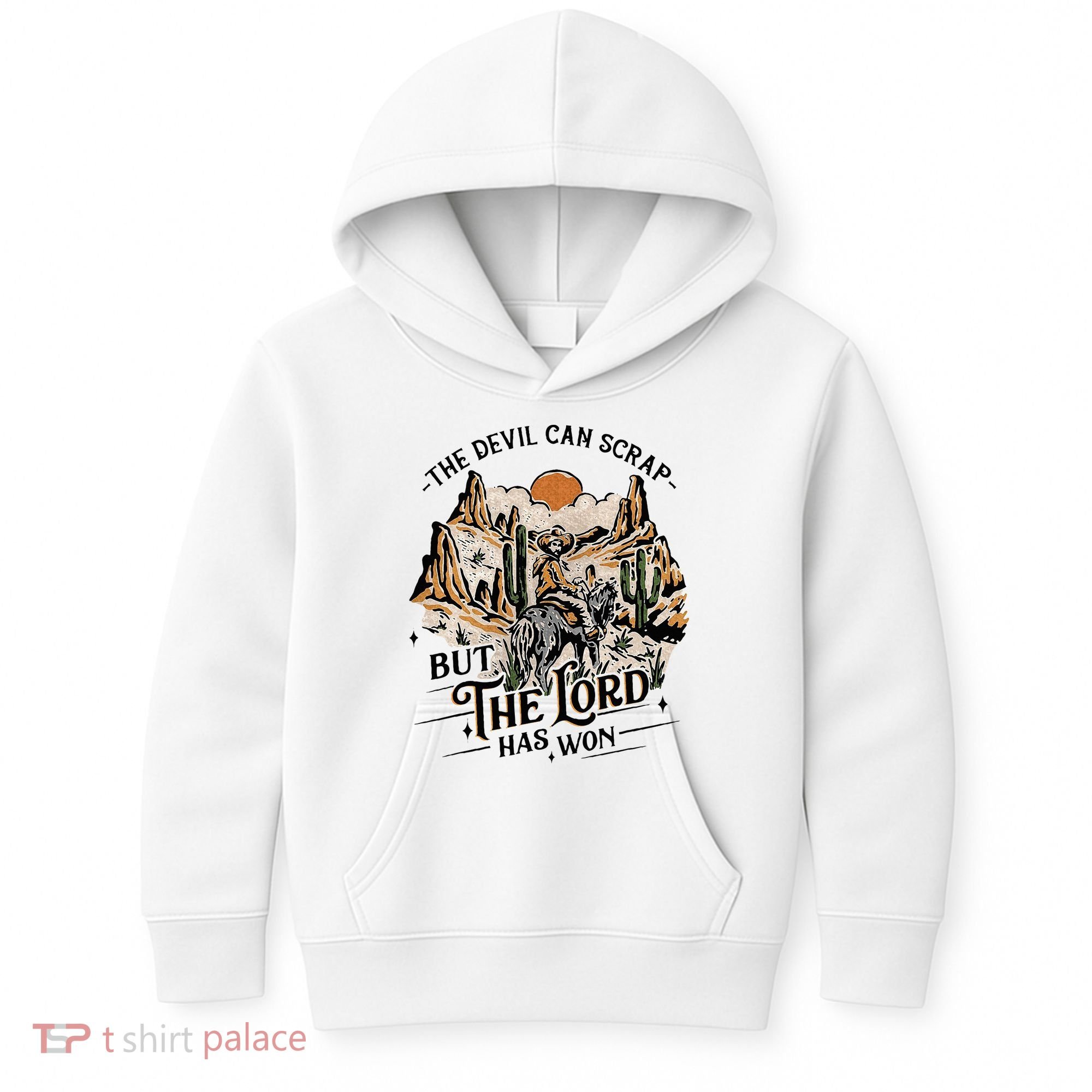 The Devil Can Scrap But The Lord Has Won Country Music Kids Hoodie