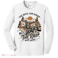 The Devil Can Scrap But The Lord Has Won Country Music Kids Long Sleeve Shirt thumb 0