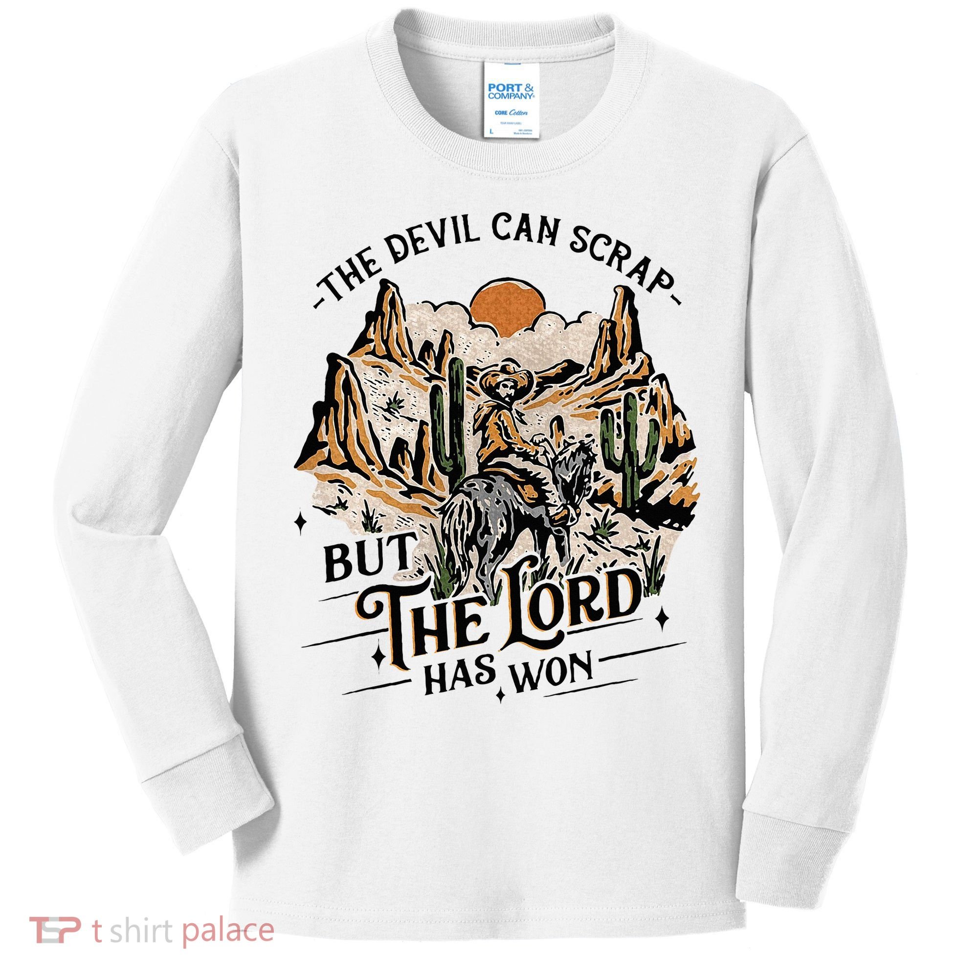 The Devil Can Scrap But The Lord Has Won Country Music Kids Long Sleeve Shirt