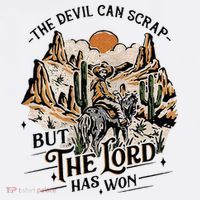 The Devil Can Scrap But The Lord Has Won Country Music Kids Long Sleeve Shirt thumb 2