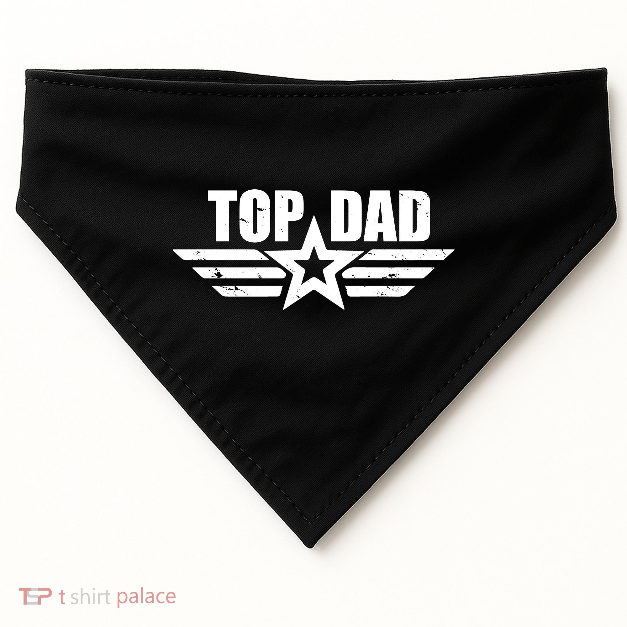 Top Dad Cool Fathers Day Gift USA-Made Doggie Bandana