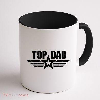Top Dad Cool Fathers Day Gift Coffee Mug back