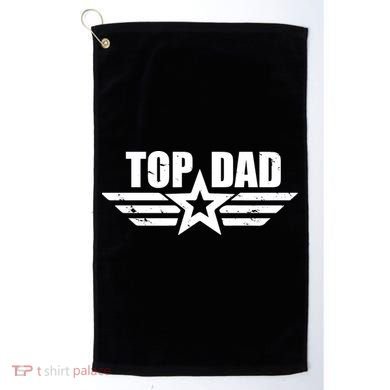 Top Dad Cool Fathers Day Gift Golf Towel