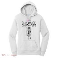 The Day Cancer Showed Up In My Life God Showed Up Bigger Women's Hoodie thumb 0