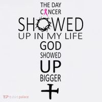 The Day Cancer Showed Up In My Life God Showed Up Bigger Women's Hoodie thumb 2