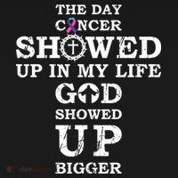 The Day Cancer Showed Up In My Life God Showed Up Bigger Women's Tank Top thumb 5