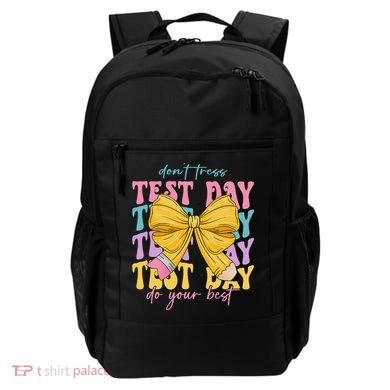 Test Day Couqette Bow Pencil Dont Stress Do Your Best Backpack