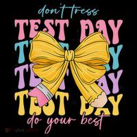 Test Day Couqette Bow Pencil Dont Stress Do Your Best Coffee Mug thumb 5