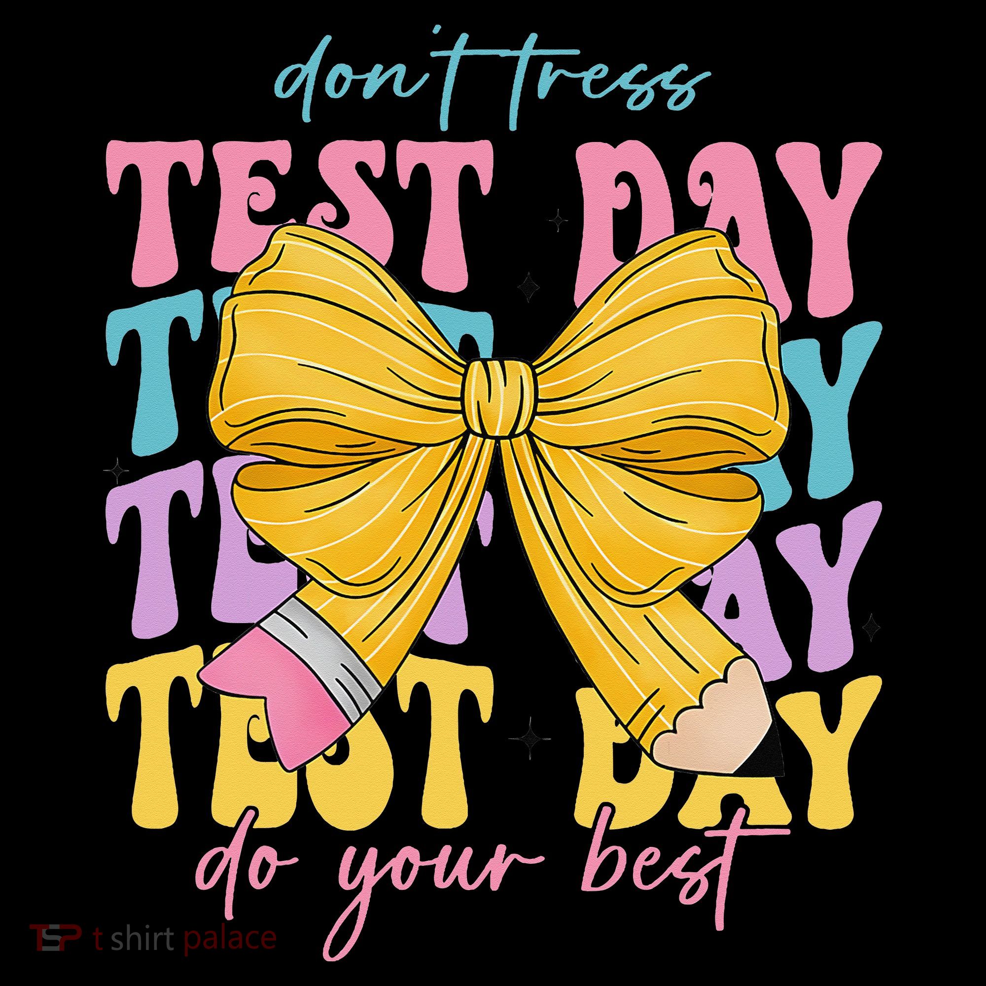 Test Day Couqette Bow Pencil Dont Stress Do Your Best Coffee Mug