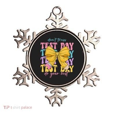 Test Day Couqette Bow Pencil Dont Stress Do Your Best Ornament