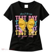 Test Day Couqette Bow Pencil Dont Stress Do Your Best Women's T-Shirt thumb 0