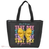 Test Day Couqette Bow Pencil Dont Stress Do Your Best Tote Bag thumb 0
