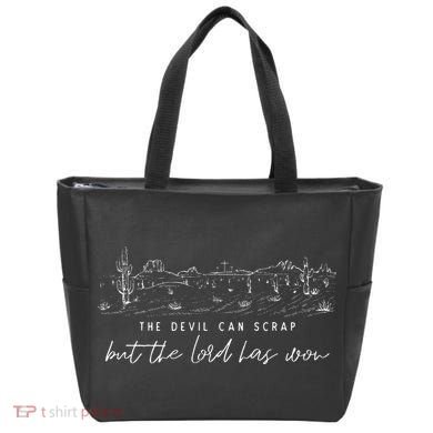 The Devil Can Scrap But The Lord Has Won Country Tote Bag
