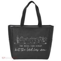 The Devil Can Scrap But The Lord Has Won Country Tote Bag thumb 0