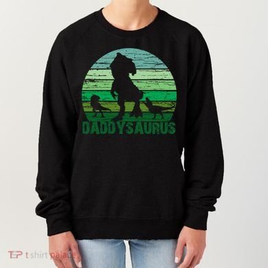 Trex Daddysaurus Cute Dinosaur Papasaurus FatherS Day Gift Women's Sweatshirt