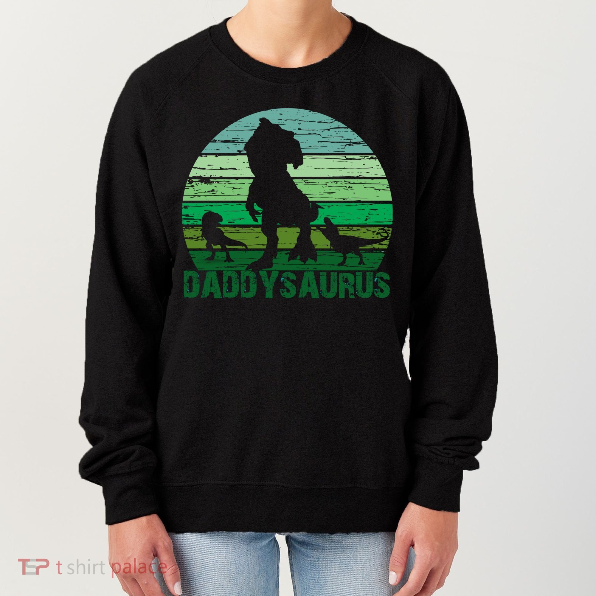 Trex Daddysaurus Cute Dinosaur Papasaurus FatherS Day Gift Women's Sweatshirt