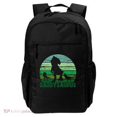 Trex Daddysaurus Cute Dinosaur Papasaurus FatherS Day Gift Backpack