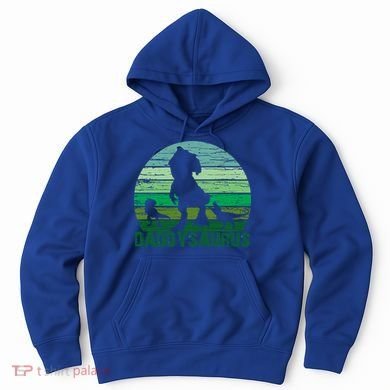 Trex Daddysaurus Cute Dinosaur Papasaurus FatherS Day Gift Hoodie