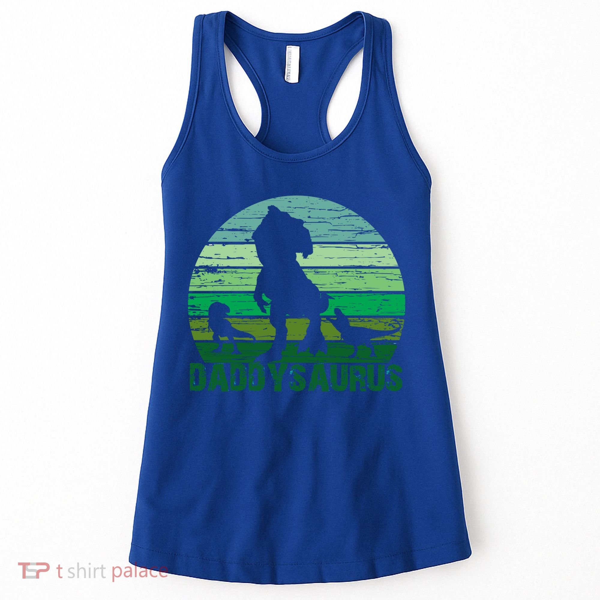 Trex Daddysaurus Cute Dinosaur Papasaurus FatherS Day Gift Women's Tank Top