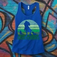 Trex Daddysaurus Cute Dinosaur Papasaurus FatherS Day Gift Women's Tank Top thumb 3