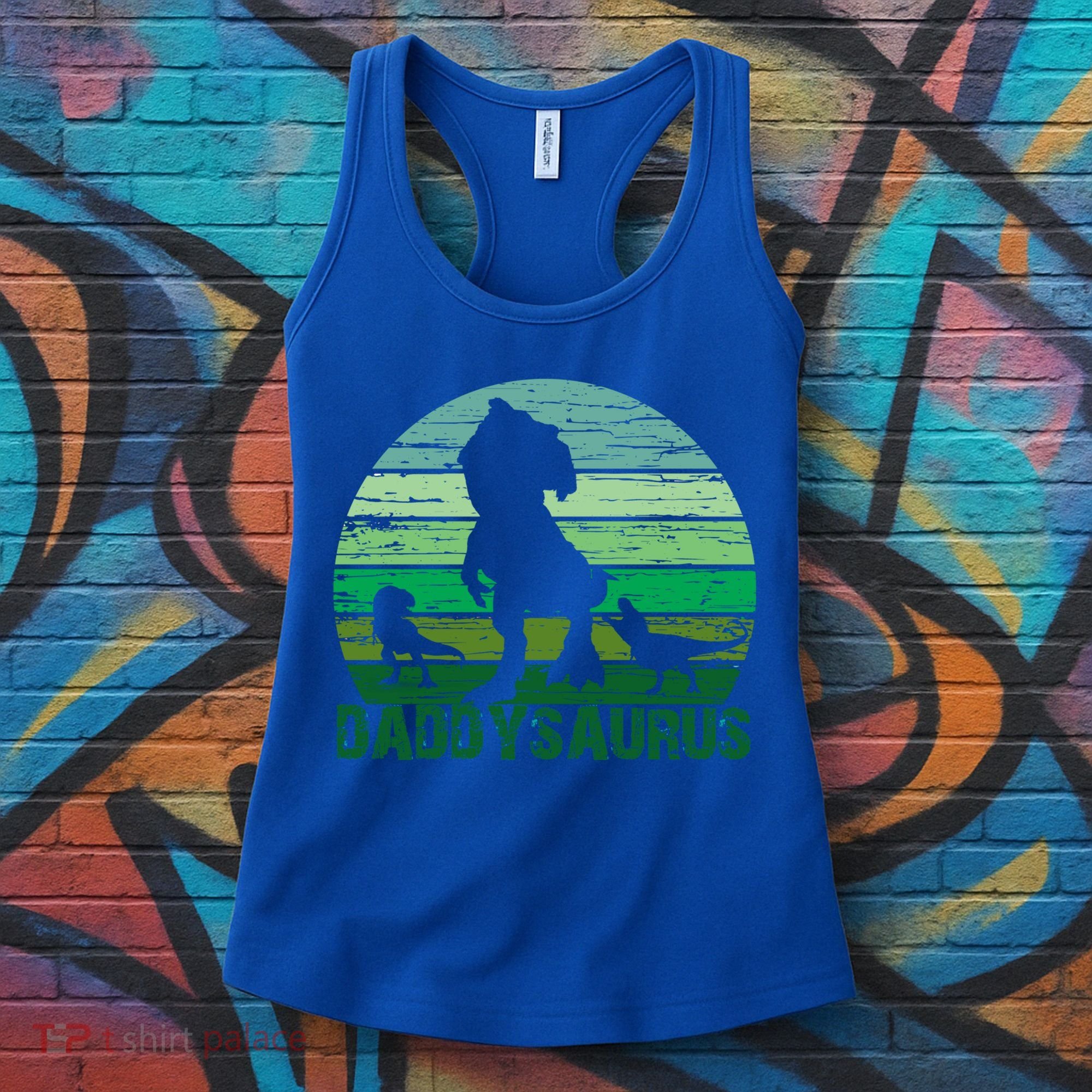 Trex Daddysaurus Cute Dinosaur Papasaurus FatherS Day Gift Women's Tank Top