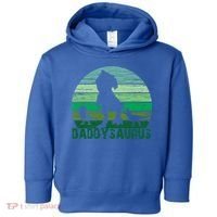 Trex Daddysaurus Cute Dinosaur Papasaurus FatherS Day Gift Toddler Hoodie thumb 0
