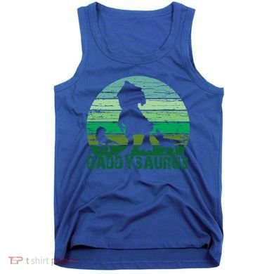 Trex Daddysaurus Cute Dinosaur Papasaurus FatherS Day Gift Tank Top