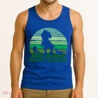 Trex Daddysaurus Cute Dinosaur Papasaurus FatherS Day Gift Tank Top thumb 3