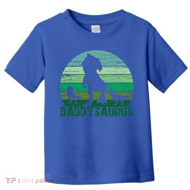 Trex Daddysaurus Cute Dinosaur Papasaurus FatherS Day Gift Toddler T-Shirt