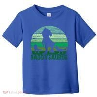 Trex Daddysaurus Cute Dinosaur Papasaurus FatherS Day Gift Toddler T-Shirt thumb 0