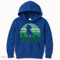 Trex Daddysaurus Cute Dinosaur Papasaurus FatherS Day Gift Kids Hoodie thumb 0