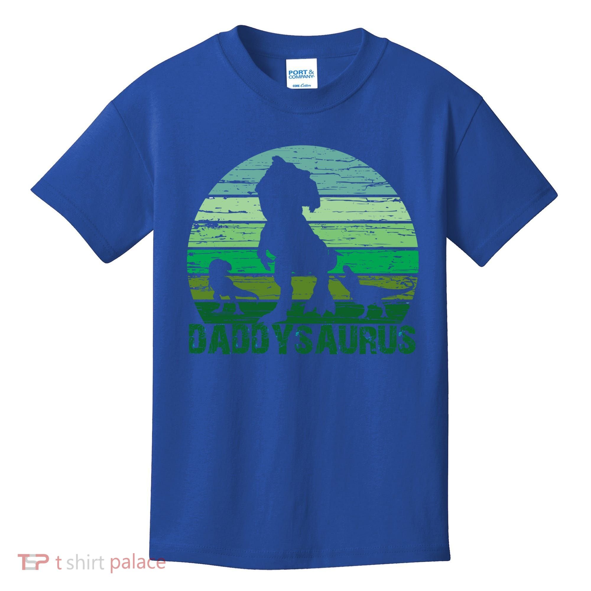 Trex Daddysaurus Cute Dinosaur Papasaurus FatherS Day Gift Kids T-Shirt