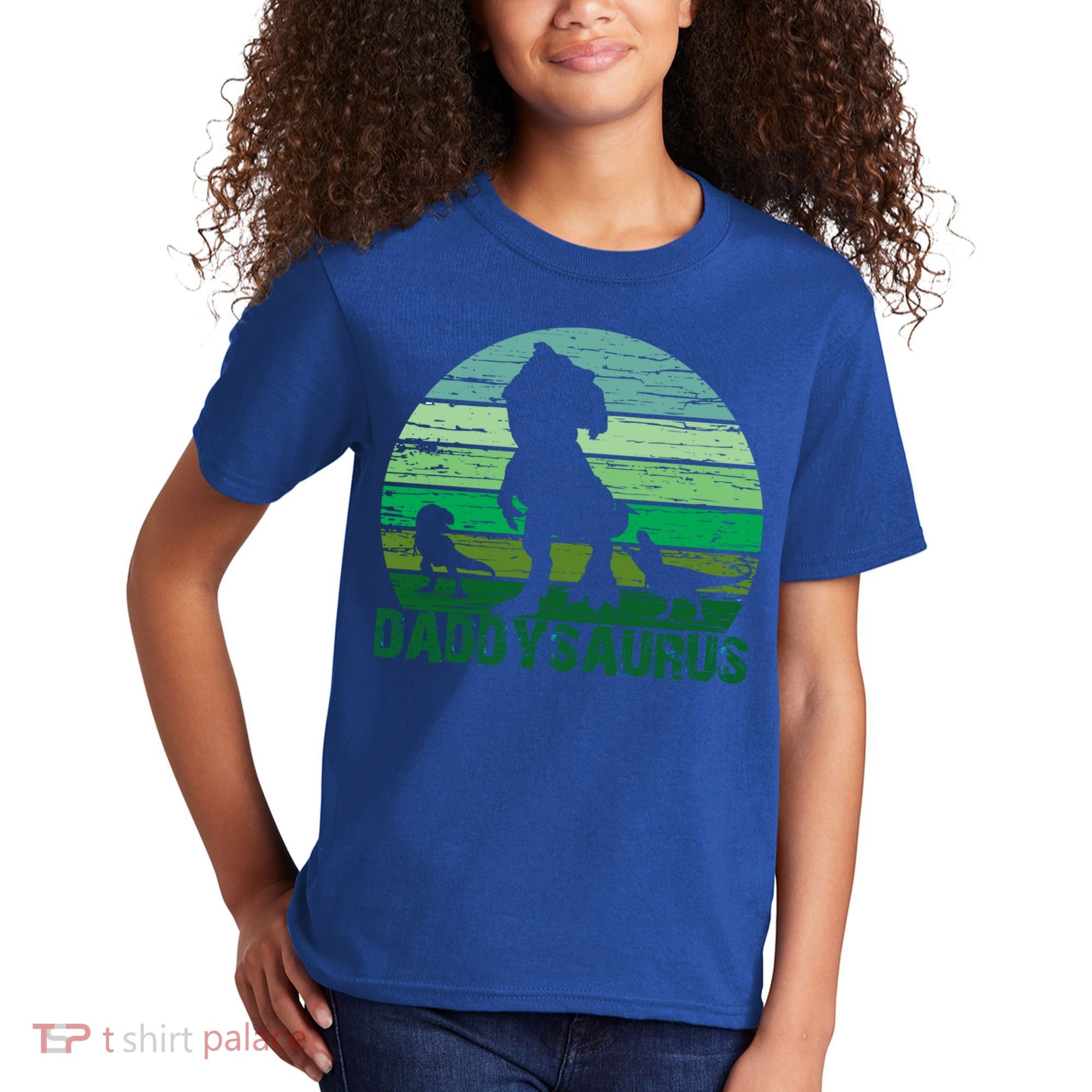 Trex Daddysaurus Cute Dinosaur Papasaurus FatherS Day Gift Kids T-Shirt