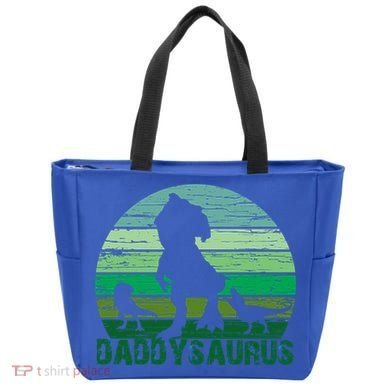 Trex Daddysaurus Cute Dinosaur Papasaurus FatherS Day Gift Tote Bag