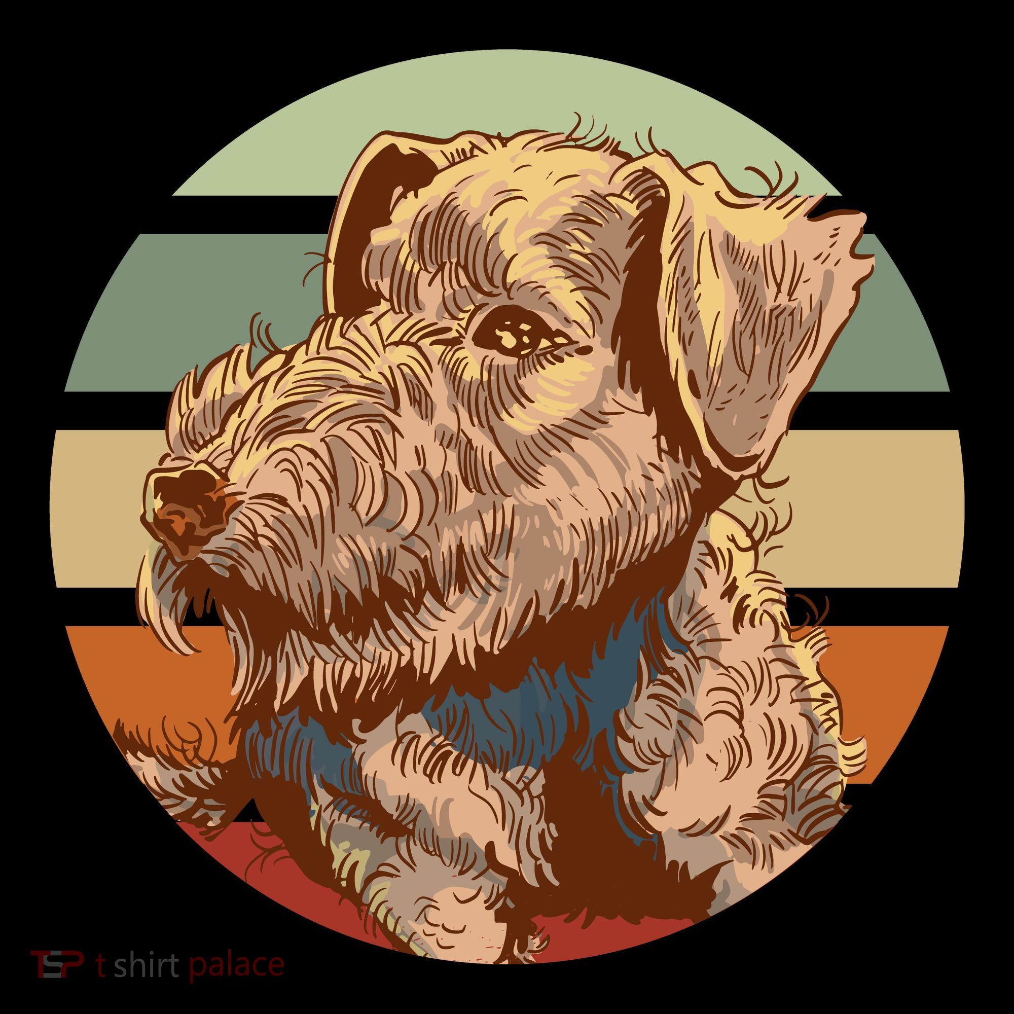 Terrier Dog Cute Sunset Backpack