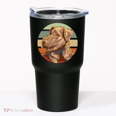 Terrier Dog Cute Sunset Tumbler