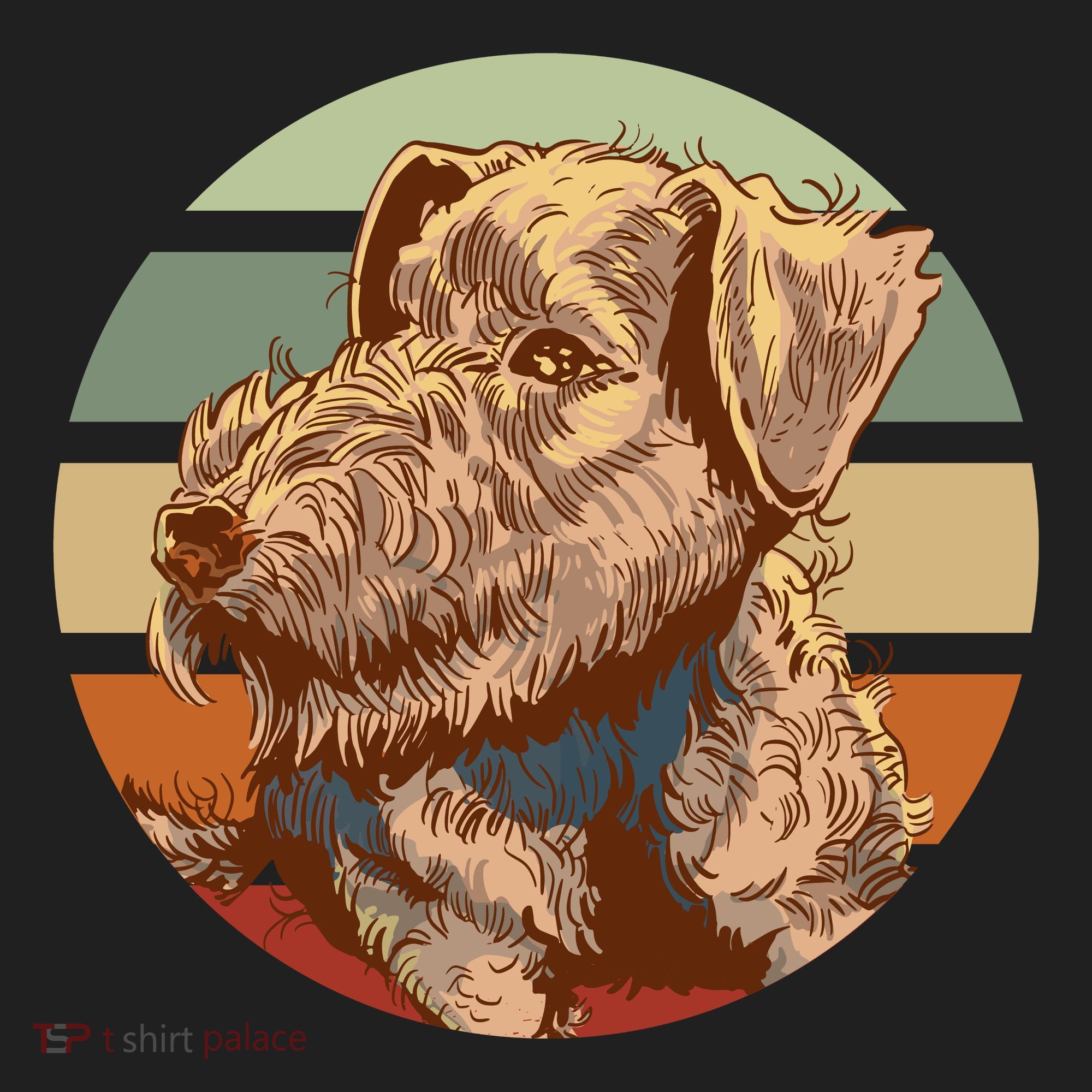 Terrier Dog Cute Sunset Tumbler