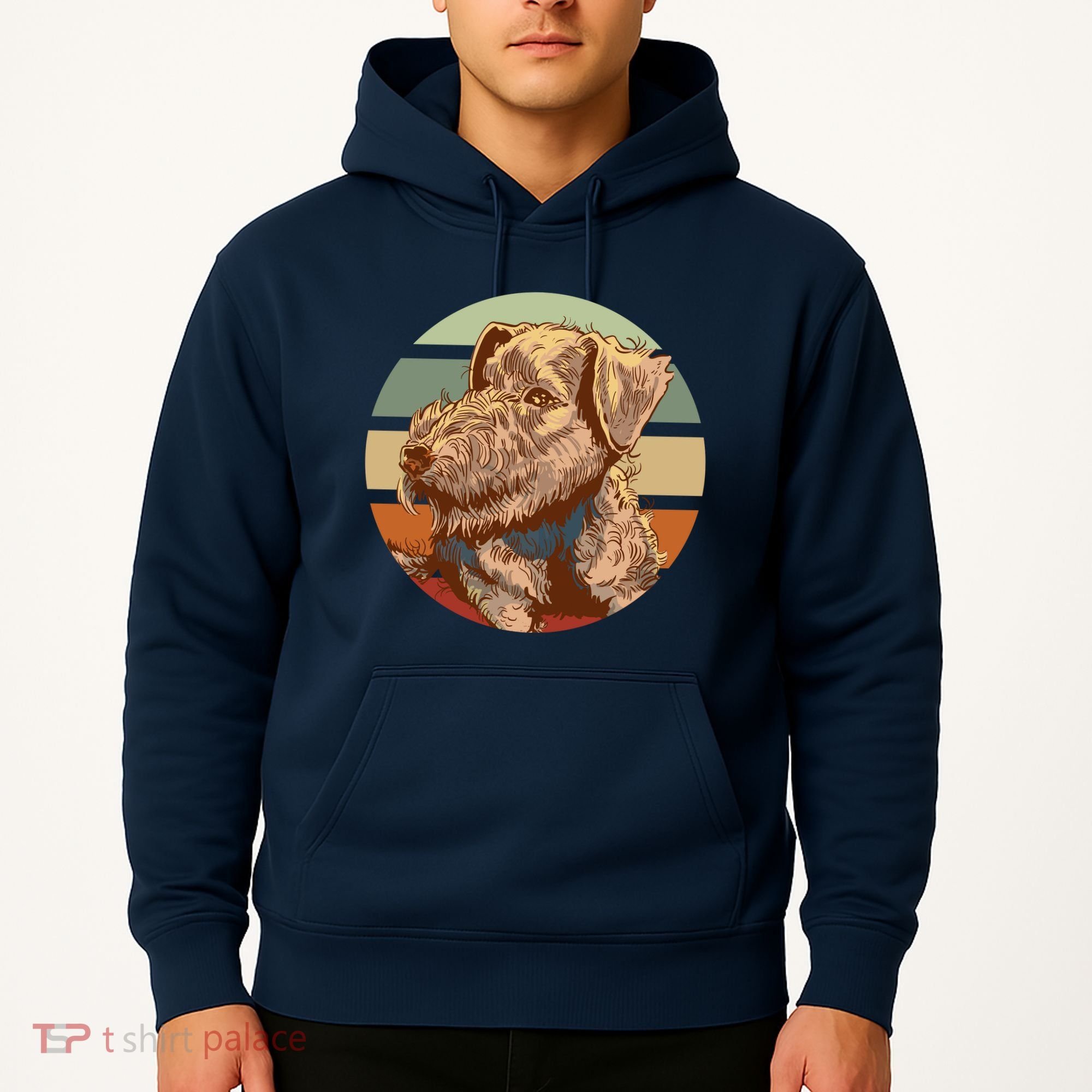 Terrier Dog Cute Sunset Hoodie