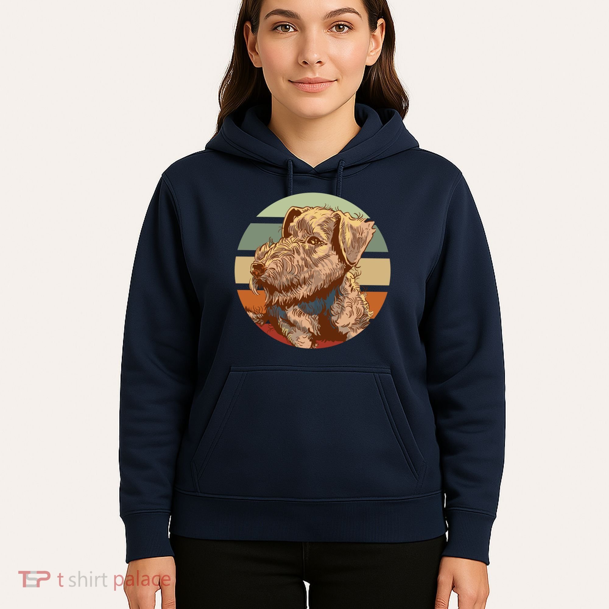 Terrier Dog Cute Sunset Hoodie