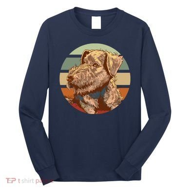 Terrier Dog Cute Sunset Long Sleeve Shirt