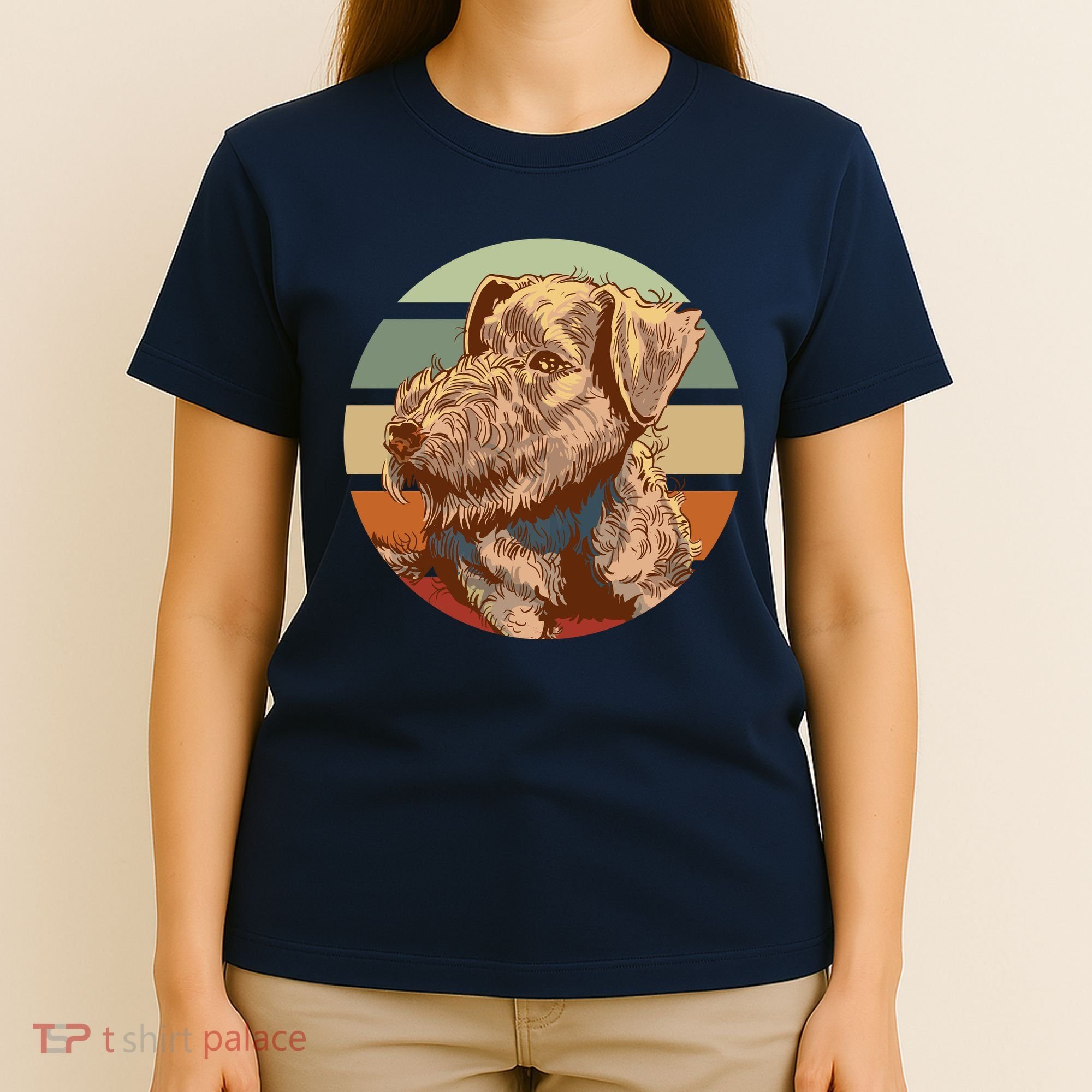 Terrier Dog Cute Sunset T-Shirt