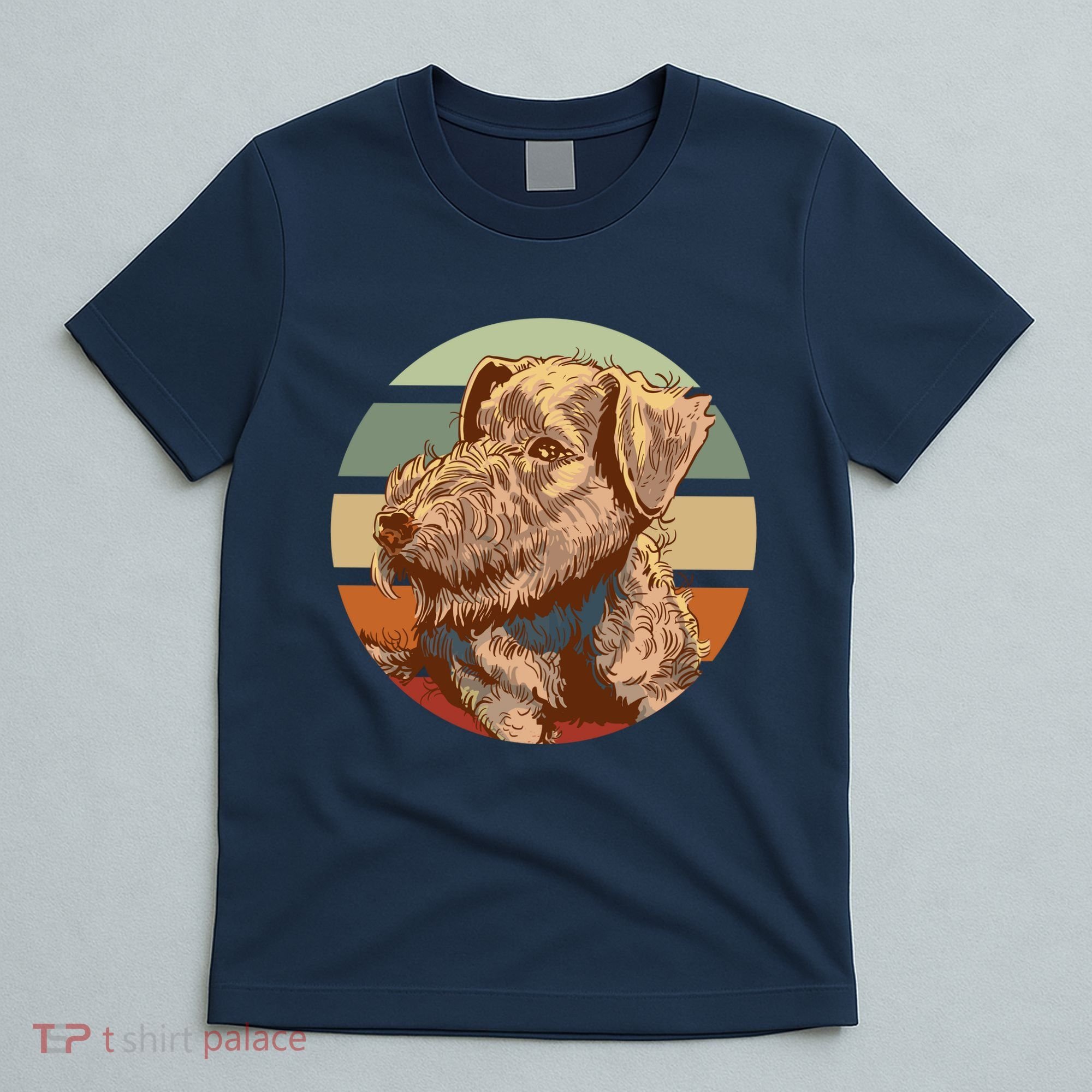 Terrier Dog Cute Sunset T-Shirt