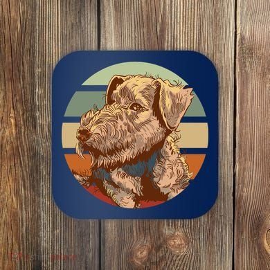 Terrier Dog Cute Sunset Coaster