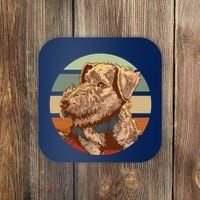 Terrier Dog Cute Sunset Coaster thumb 0