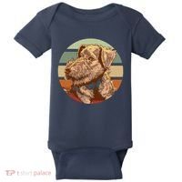 Terrier Dog Cute Sunset Baby Bodysuit thumb 0