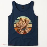 Terrier Dog Cute Sunset Tank Top thumb 2