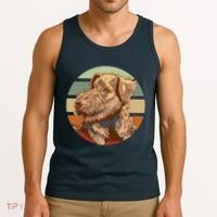 Terrier Dog Cute Sunset Tank Top thumb 3
